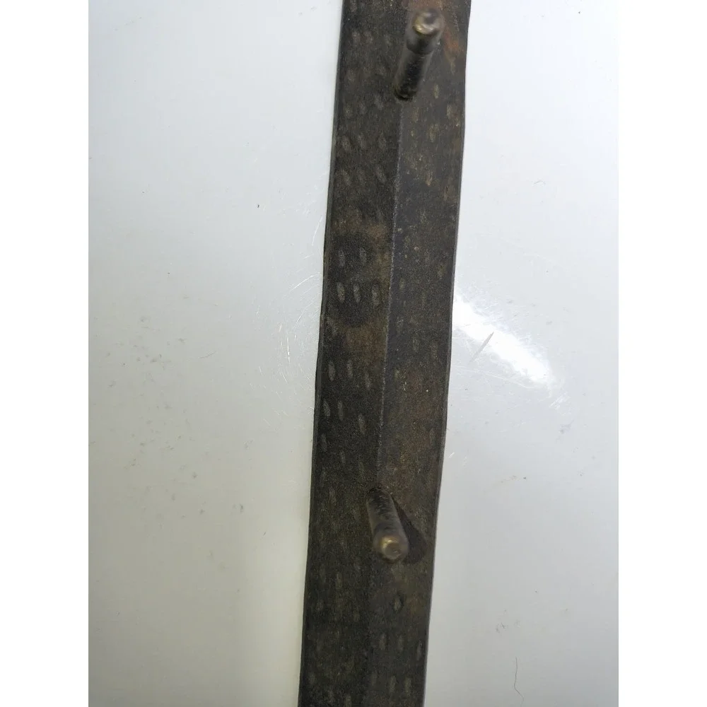Vintage Iron Metal Wall Hanger~ 4 Hook Key Belt Rack~ Arrow Spear‎ Point Ziz Zag